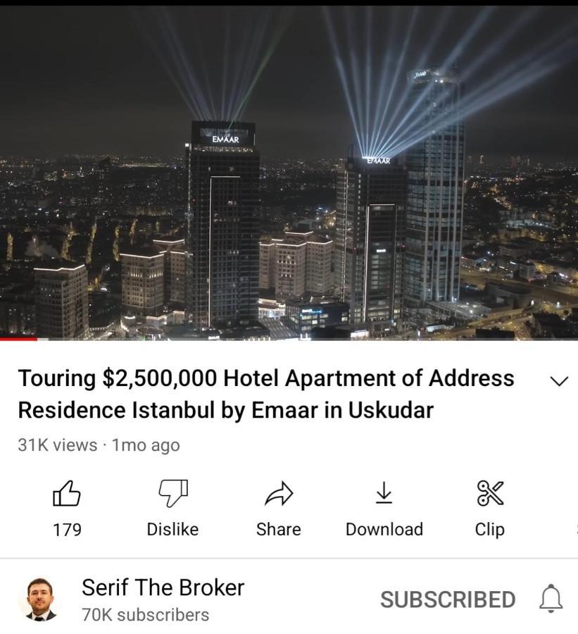 Serviced Luxurious 3+1 In Address Emaar Square 이스탄불 외부 사진